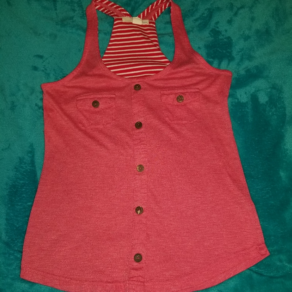 🌻Pink razor back tank top